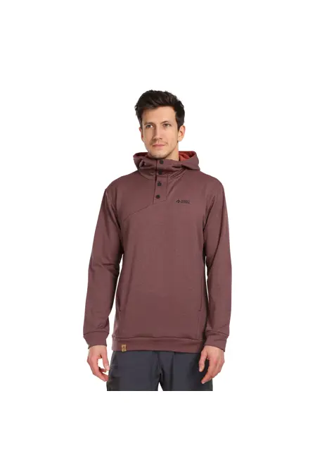 Fotogalerie Pánská outdoorová mikina HOODIE TECH palisander