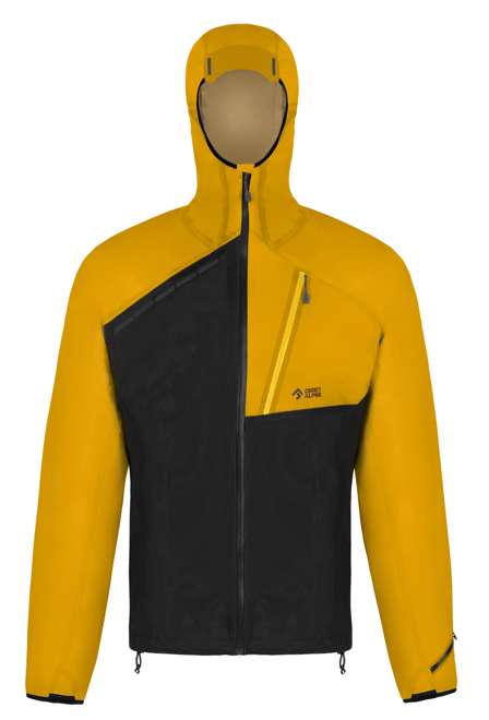 Fotogalerie Pánská nepromokavá hardshellová bunda CYCLONE black/mango