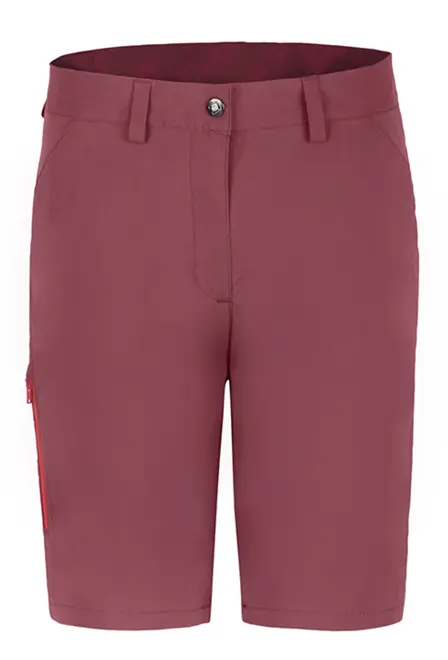 Fotogalerie Dámské outdoorové kraťasy ALARO SHORTS LADY palisander/brick