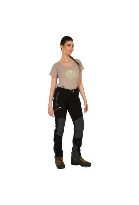 Fotogalerie Dámské outdoorové kalhoty CASCADE LADY emerald/mango