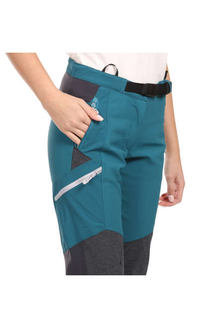 Fotogalerie Dámské outdoorové kalhoty CASCADE LADY emerald/mango