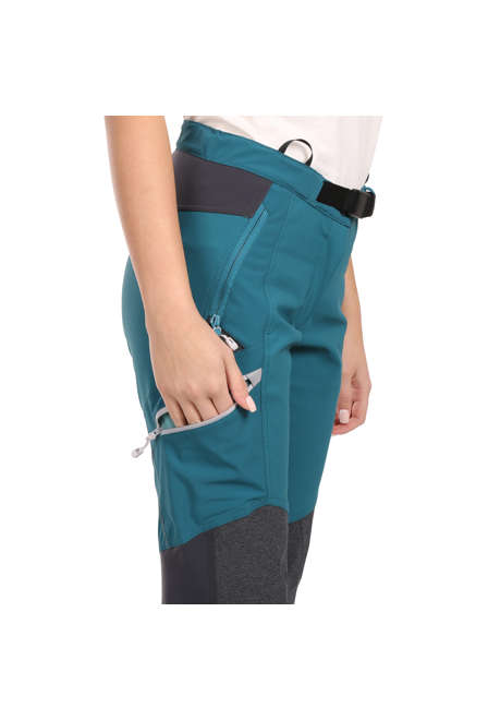 Fotogalerie Dámské outdoorové kalhoty CASCADE LADY emerald/mango
