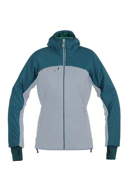 Fotogalerie Dámská péřová bunda UNIQ LADY emerald/grey