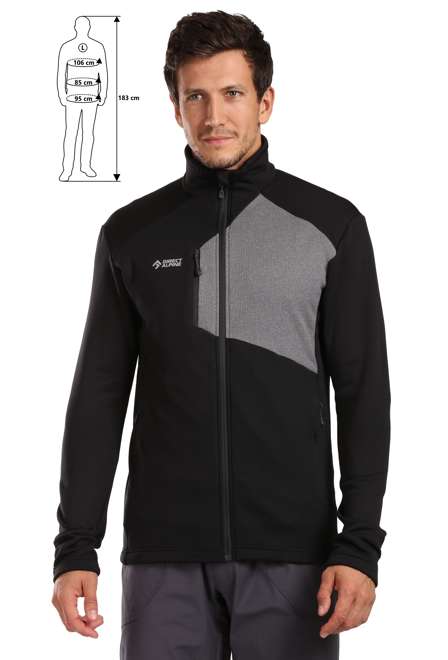 Fotogalerie Pánská sportovní mikina MALLET black/anthracite