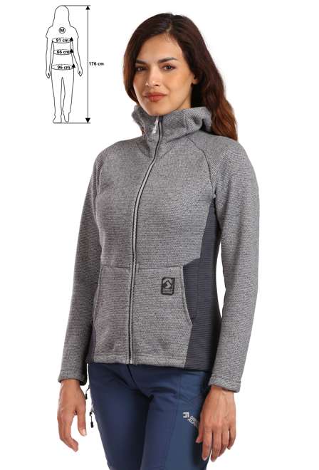 Fotogalerie Dámská outdoorová mikina ALASKA LADY anthracite