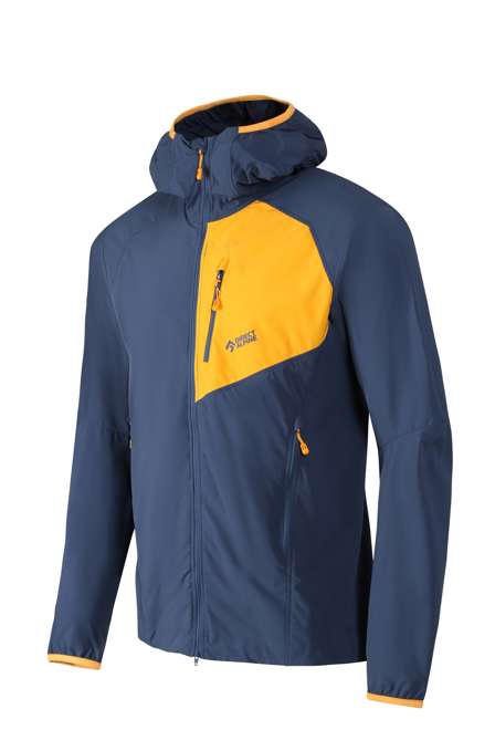 Fotogalerie Pánská outdoorová bunda DRU LIGHT navy/mango