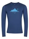 Fotogalerie Pánské merino triko FURRY LONG navy (Glacial Lake)